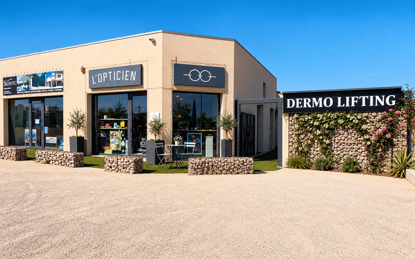 Vue générale du local de l’opticienne